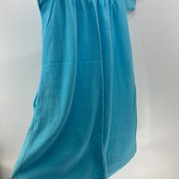 Vintage Terry cloth Swim Coverup house Dress Adrian Roberts 80s 90s oversized - Picture 4 of 7